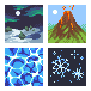 "Miniatures (For Starving Artists)," Pixel Art, 2025