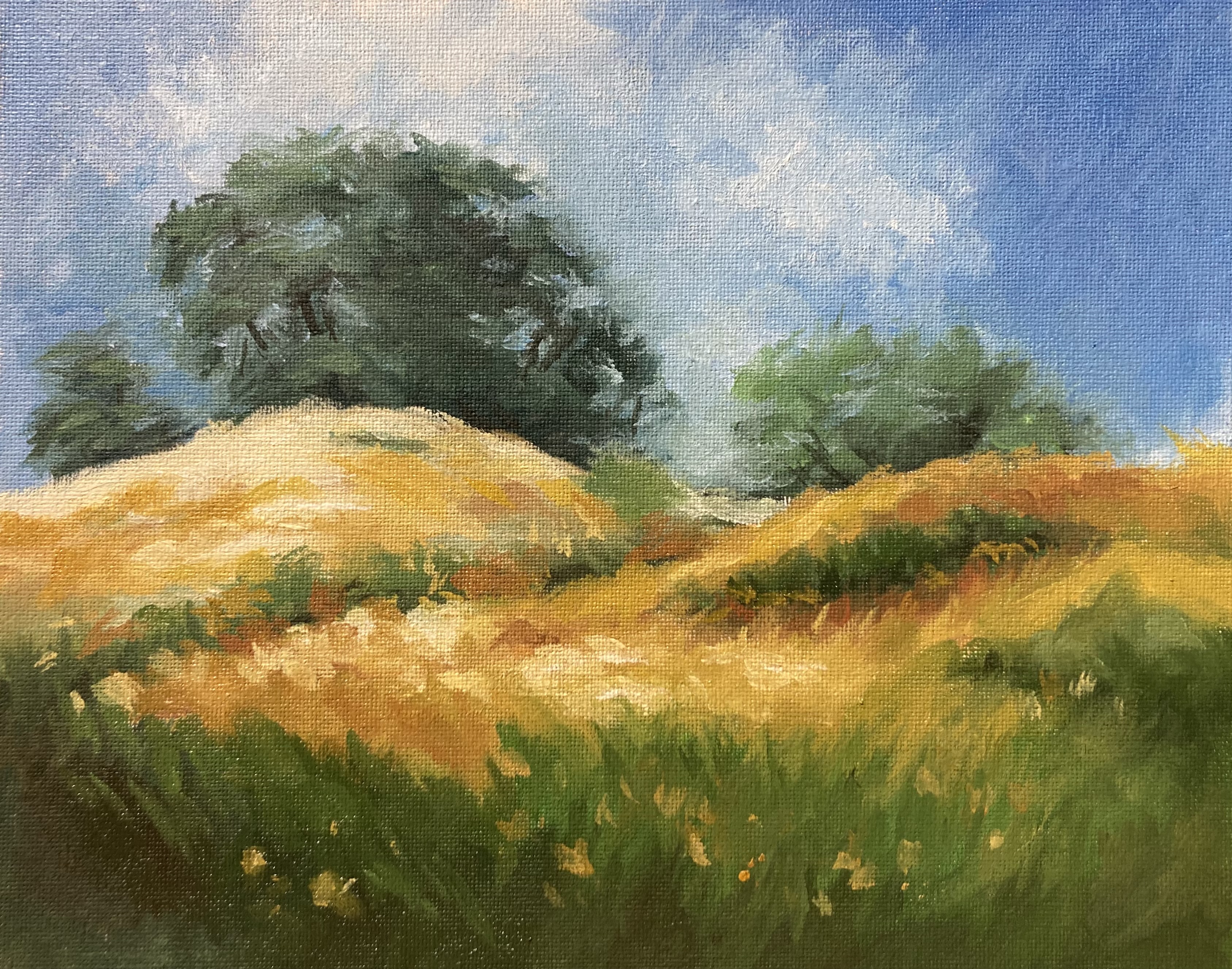 "First Oil Painting," Oil on Stretched Canvas, 2024